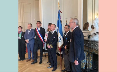 Autour du sous-préfet Benoît Lemaire, des élus et les représentants des ordres nationaux